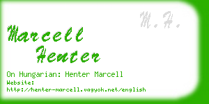 marcell henter business card